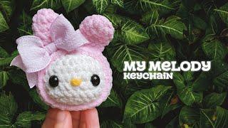 NO-SEW | BEGINNER FRIENDLY: Crochet My Melody Keychain  Bunny Keychain 