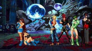 A Shi Vs Girl KoF Team