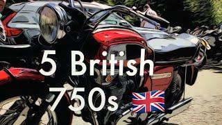 5 British 750cc Motorcycles