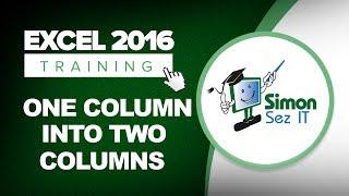 How to Split Data into Multiple Columns in Excel 2016