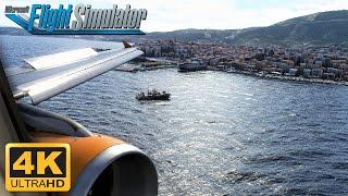 Microsoft Flight Simulator 2020 *MAXIMUM GRAPHICS* A320CEO Landing In Skiathios