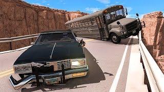 Collapsing Bridge Pileup Car Crashes #23 - BeamNG DRIVE | SmashChan