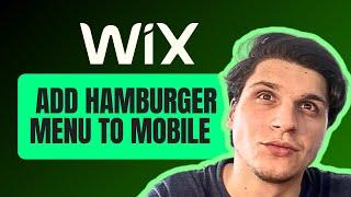 How To Add Hamburger Menu To Mobile On Wix Builder