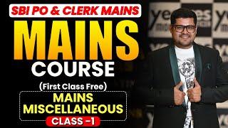 Mains Level Reasoning - 1 | Paid Class | SBI PO & Clerk 2024-25 | Ankush Lamba | Banking Chronicle