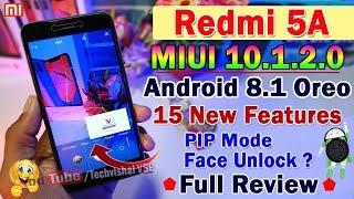 Redmi 5A MIUI 10.1.2.0 Android 8.1 Oreo Update Full Review Features | PIP Mode, Face Unlock Camera