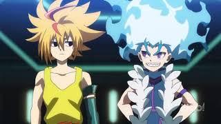 Beyblade burst surge raid luinor and mirage fafnir Vs brave valtyrek and super Hyperion