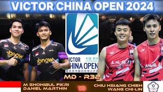 Superb!!! Fikri/Marthin (INA) vs Chiu/Wang (TPE) | R32 | China Open 2024 Badminton