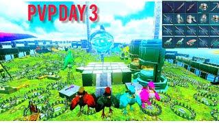 [Ark Mobile] Server wiped |PVP/PVE|Raiding, Building, Defending and Breeding Day 3