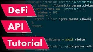 Build an API for decentralized finance (DeFi) - Full Tutorial