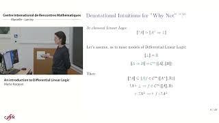 Marie Kerjean: An introduction to Differential Linear Logic