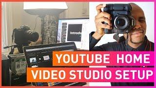 Youtube Home Video Studio Tour + Video Lighting Tips