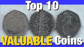 2022 Top 10 Rare and Valuable 50p UK Coins | What is My 50p Worth?