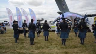 Pipers and drummers at RIAT-2017/Волынщики и барабанщики на RIAT2017 (2)