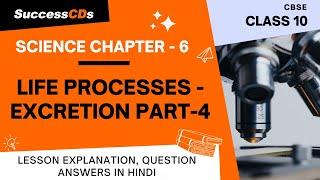 Life Processes Part 4 Excretion Explanation, NCERT Class 10 Science Chapter 6