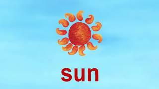 Learn the ABCs in Lower-Case: "s" is for sun and square