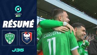 AS SAINT-ÉTIENNE - STADE MALHERBE CAEN (1 - 0) - Résumé - (ASSE - SMC) / 2023-2024