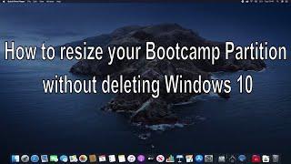 How to increase your bootcamp partition without deleting windows.  Disk partitioning macOS Catalina