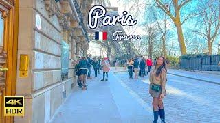 Paris France  - A Parisian Walking Tour - 4k HDR 60fps (▶154min)