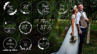 Top 10 Wedding Titles Green Screen | FREE Wedding Title Templates | Floral Titles Animation