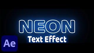Easy Neon Text Effect In 1 Minute (After Effects)