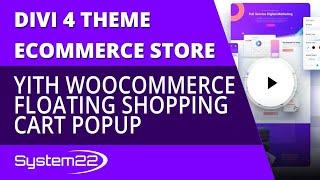 Divi 4 Ecommerce Yith Woocommerce Floating Shopping Cart Popup 