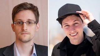 Сноуден и Дуров поспорили о безопасности Telegram и WhatsApp