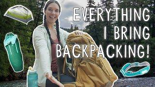 Everything I Bring BACKPACKING and How I Pack! | Miranda in the Wild