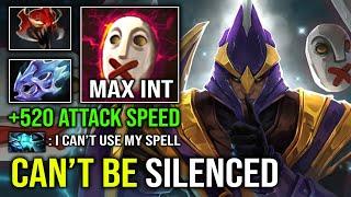 100% ANTI SPELL CASTER Can't Be Silenced 520 Attack Speed Moon Shard + Mask of Madness Silencer DotA