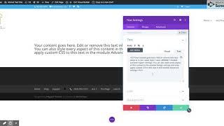 Change Divi text module color and heading