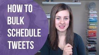 How to schedule tweets in bulk using Hootsuite