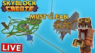 Cleaning Day :: Minecraft Skyblock With The Create Mod