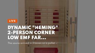 Dynamic "Heming" 2-person corner Low EMF Far Infrared Sauna