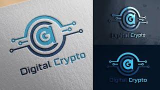 Photoshop Tutorial - Letter AG Crypto Logo in Adobe Photoshop CC