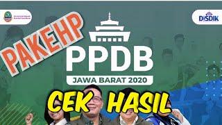 CEK HASIL SKOR DAN JARAK | PPDB JABAR 2020 SMA/SMK | PAKE HP