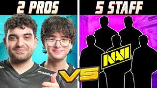 2 Pros vs 5 Staff Members (hiro & koalanoob) | NAVI Challenge