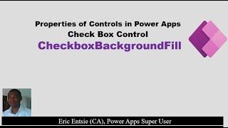 Power Apps Check box Control - CheckboxBackgroundFill Property