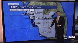 Dense Fog Advisory in place for all of Southwest Florida