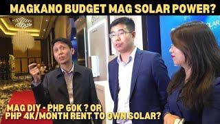 MAGKANO BUDGET KELANGAN MAGPA SOLAR POWER SA BAHAY?  - IN LIGHT OF TOMORROW EVENT