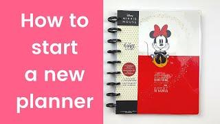 How to start a new planner SERIES part 1:  2021 Happy Planner set up