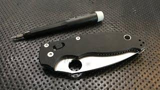How to disassemble and maintain the Spyderco Manix 2 Pocketknife