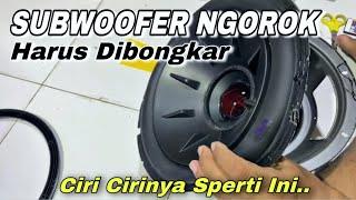 PERBAIKAN SUBWOOFER NGOROK// CUMA PAKAI ALAT SEDERHANA DAN MUDAH