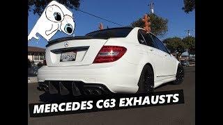 Mercedes C63 W204 AMG Exhaust Comparison - [Armytrix, Akrapovic, Eisenmann, iPE, etc]