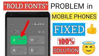 Bold and Outlined Fonts problem fixed in android phones|#bold #fonts#android