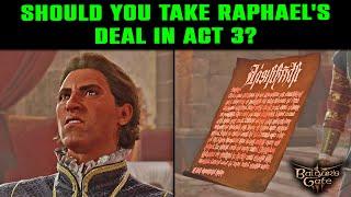 Raphael Contract: Sign or Not? Baldur's Gate 3 | Raphael in ACT 3 | Take Raphael's Deal?