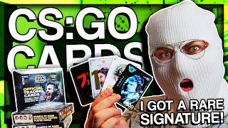 CS:GO TRADING CARDS OPENING?! (I GOT A SUPER RARE SIGNATURE)