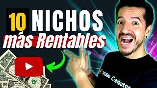 Los 10 NICHOS Más RENTABLES en YouTube para 2024