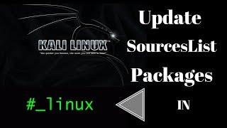 Update sources list and upgrade  kali linux