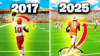 I Tried Scoring A 99 Yard Touchdown With Tyreek Hill In EVERY Madden!!!