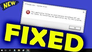 KernelBase.dll Fix Windows 7 \ 8 \ 10 | How to fix kernelbase.dll error windows 10 Appcrash Error
