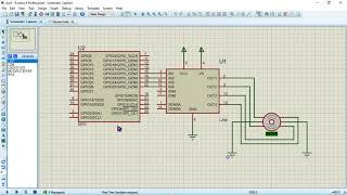 Raspberry Pi controlling Stepper Motor in Proteus